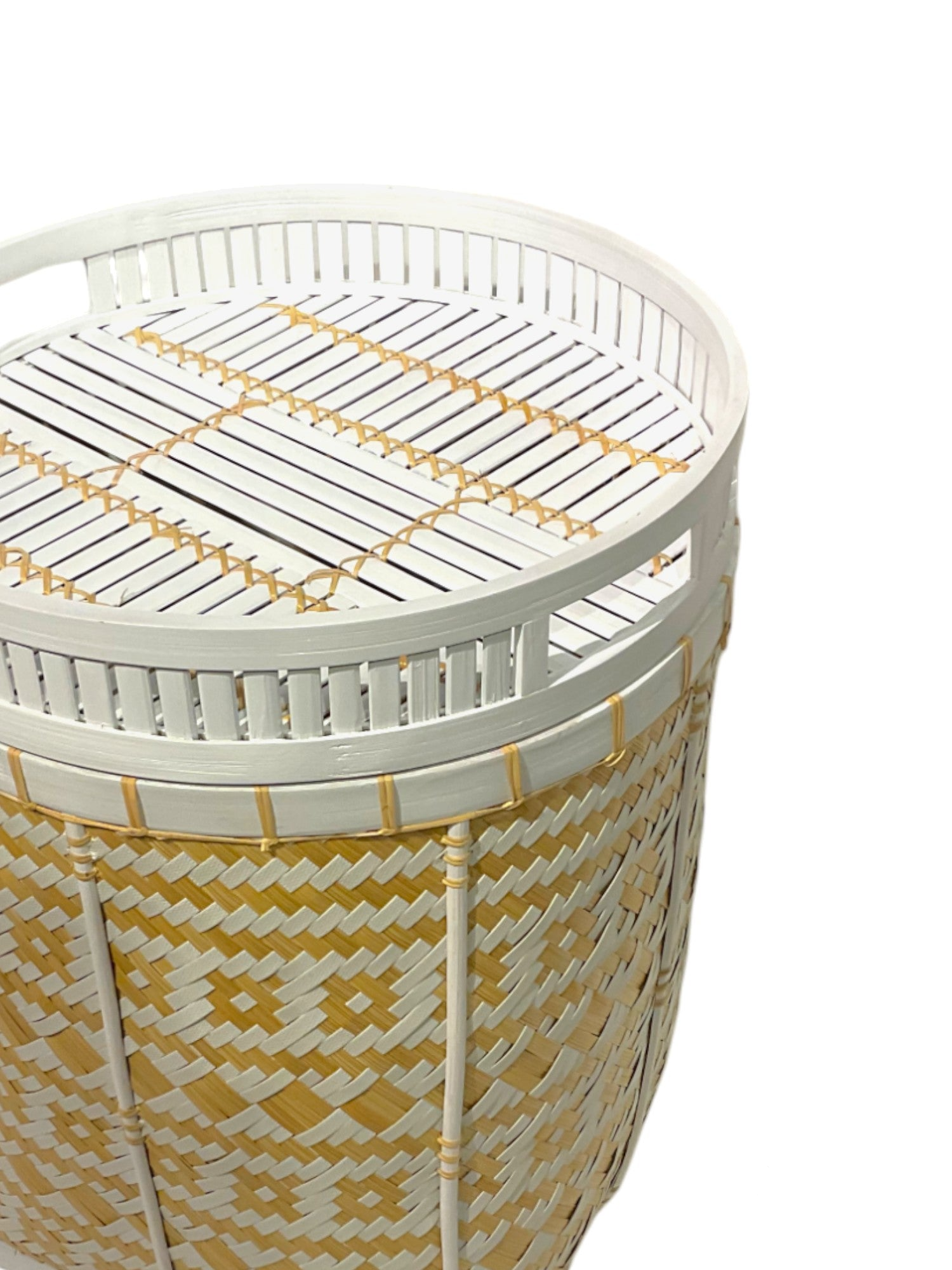 Basket with Round Tray Top